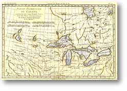Partie occidentale de la Nouvelle France ou du Canada / par Mr. Bellin - 1755