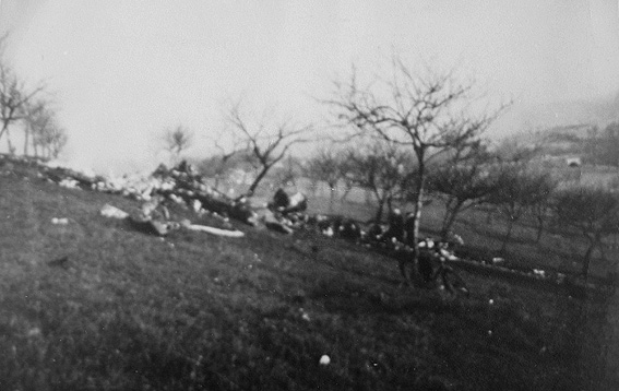 Wreckage of EQ-X April 17, 1943