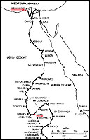 carte de la route de l'expédition