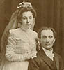photo de mariage de Luke Ouellette et Elizabeth Pilon en 1900