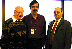 Robert, Jean-Luc et Jean Pilon, novembre 2000